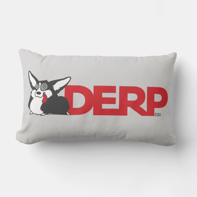 Derp Corgi Lumbar Cushion (Front)