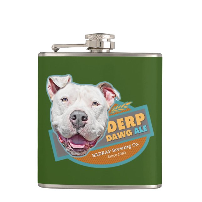 Derp Dog Flask (Front)