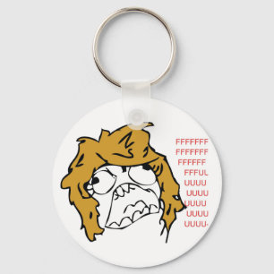 Derpina Rage Troll Key Ring