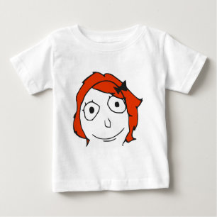 Derpina Red Hair Rage Face Meme Baby T-Shirt