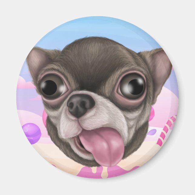 Derpy Chihuahua Magnet (Front)