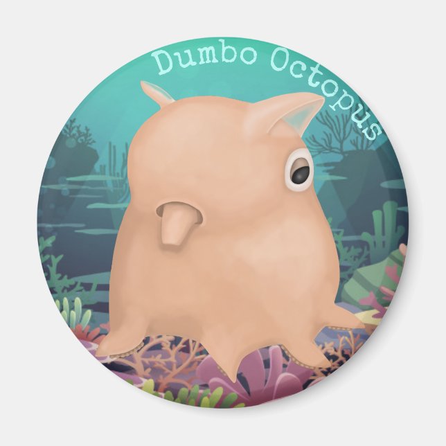 Derpy Dumbo Octopus Magnet (Front)