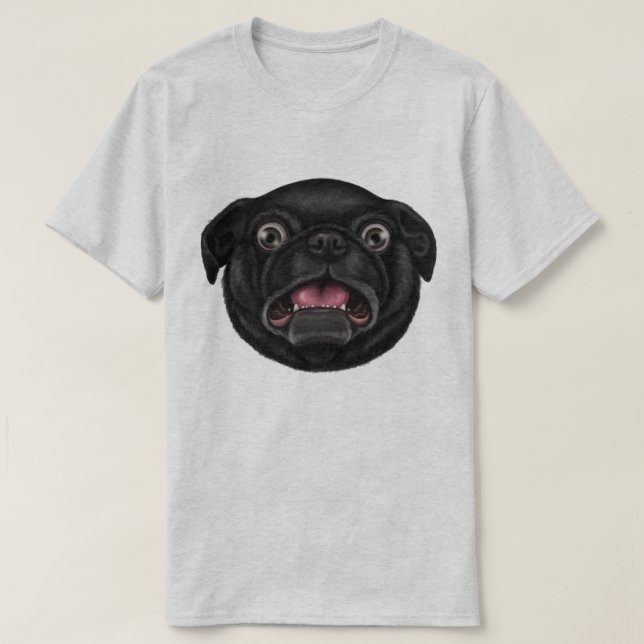 Derpy Pug T-Shirt (Design Front)