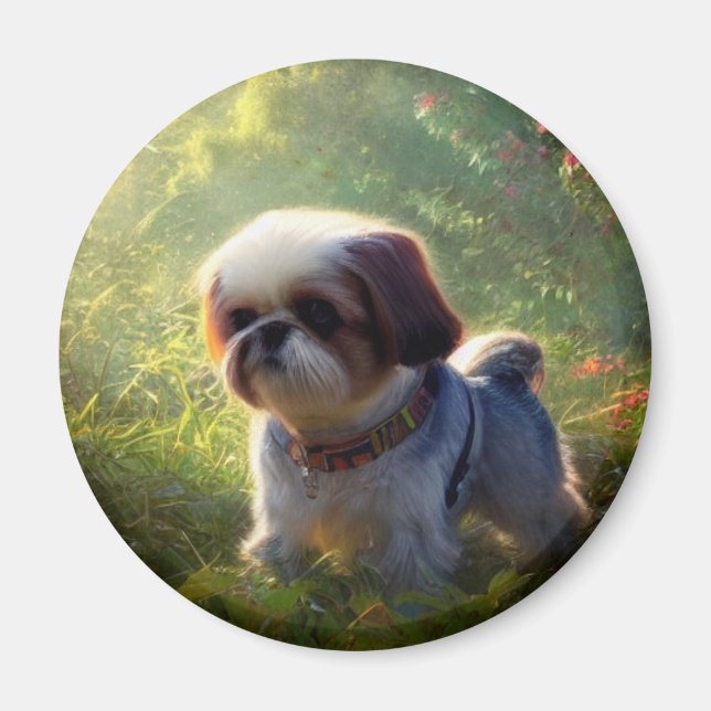 Derpy Shih Tzu Magnet (Front)