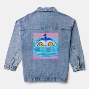 Derpy Tiger K Pop Denim Jacket