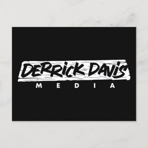 Derrick Davis Media (White Logo) - Postcard