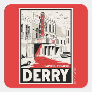 Derry Capitol Theatre Square Sticker