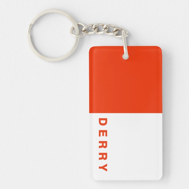 derry county flag northern ireland symbol irish key ring (Front)