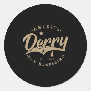 Derry _ New Hampshire  Classic Round Sticker