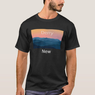 Derry New Hampshire Mountain sunset hometown T-Shirt