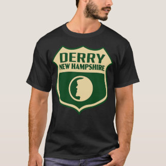 Derry New Hampshire Retro Shield Tan T-Shirt