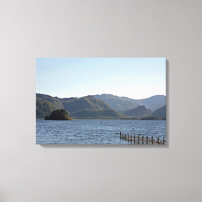 Derwent Water Cumbria England Canvas Print (Front)