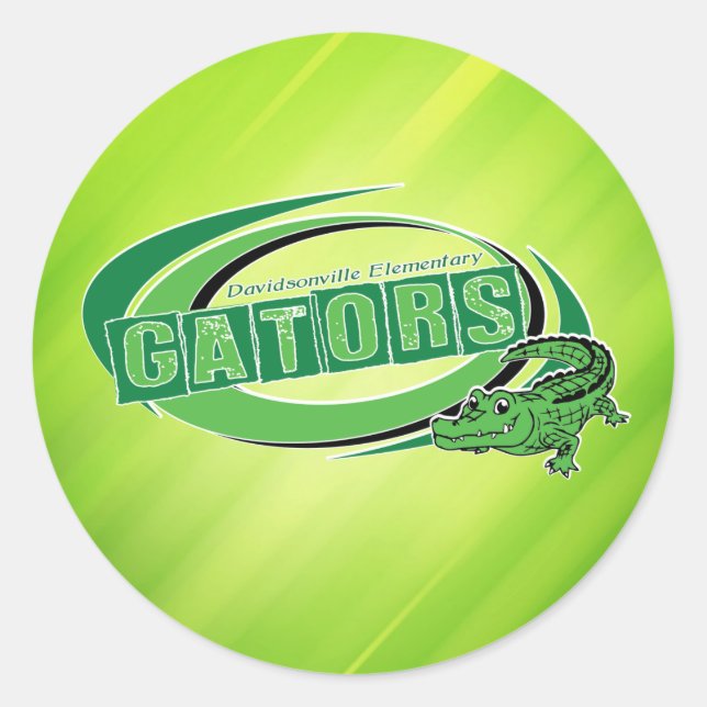 DES Gator Stickers (Front)