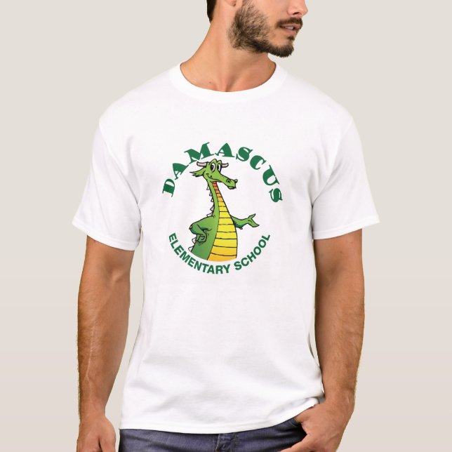 DES Large Front Logo White Design T-Shirt (Front)