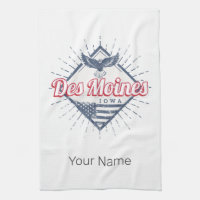 Des Moines City Iowa United States Vintage USA