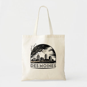 Des Moines City Iowa USA Tote Bag