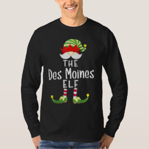 Des Moines Elf Group Christmas Pajama Party T-Shirt