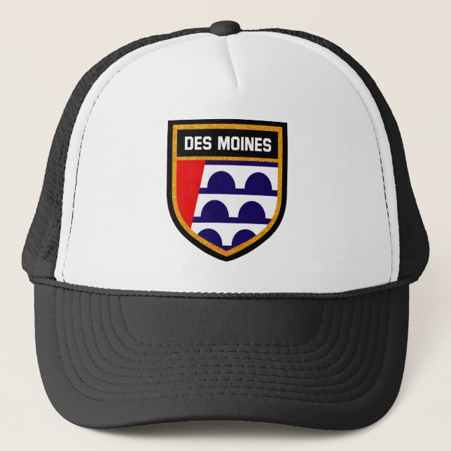 Des Moines Flag Trucker Hat (Front)