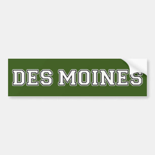 Des Moines Iowa Bumper Sticker
