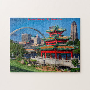Des Moines Iowa.Christmas Greetings Jigsaw Puzzle