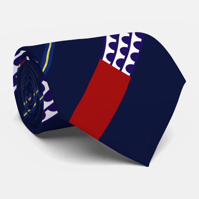 Des Moines (Iowa) city flag Neck Tie (Rolled)