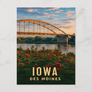 Des Moines Iowa Heartland Beauty And Midwest Postcard