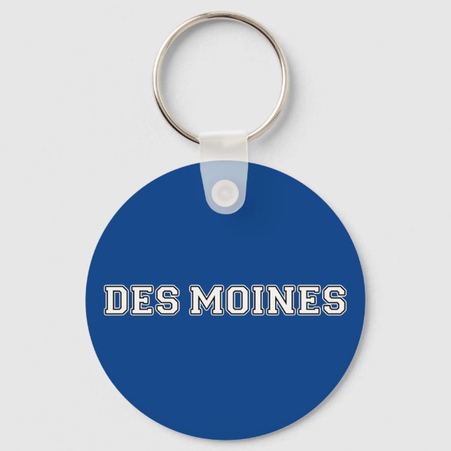 Des Moines Iowa Key Ring (Front)