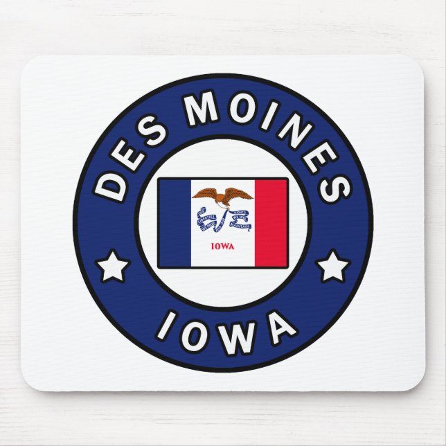 Des Moines Iowa Mouse Pad (Front)