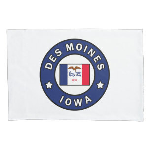 Des Moines Iowa Pillowcase