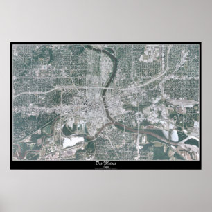 Des Moines, Iowa satellite poster
