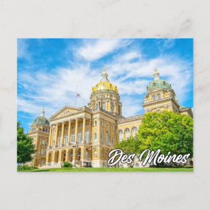 Des Moines, Iowa, USA Holiday Postcard
