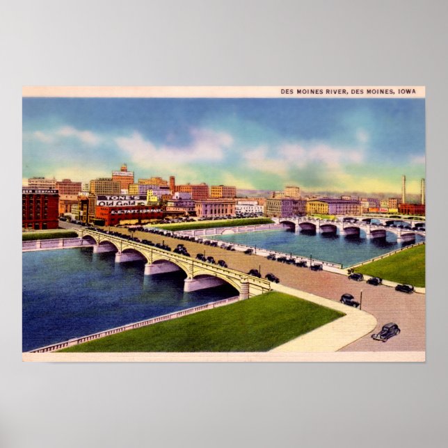 Des Moines River Des Moines, Iowa Poster (Front)