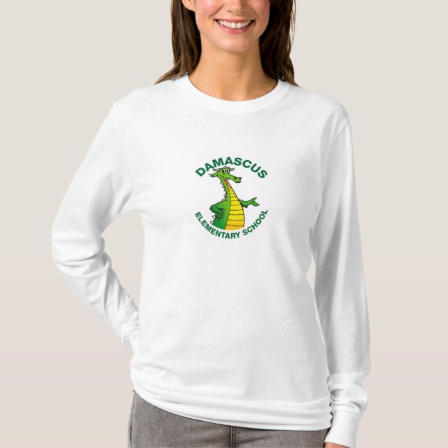 DES Small Front Logo White Design T-Shirt (Front)