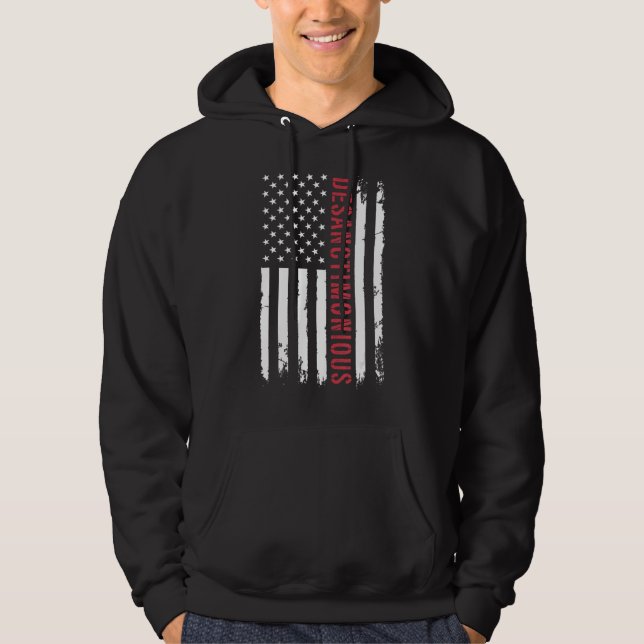 DeSanctimonious Ron DeSantis 2024 Distressed Ameri Hoodie (Front)