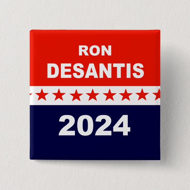 DeSantis 2024 15 Cm Square Badge (Front)