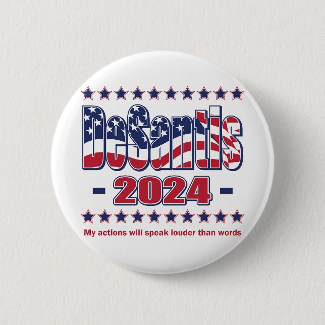 DeSantis-2024 6 Cm Round Badge (Front)