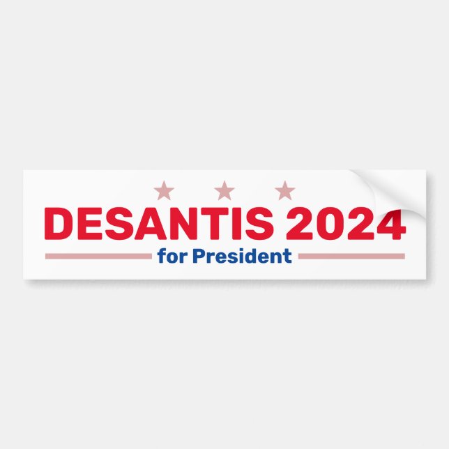 DeSantis 2024 bumper sticker (Front)