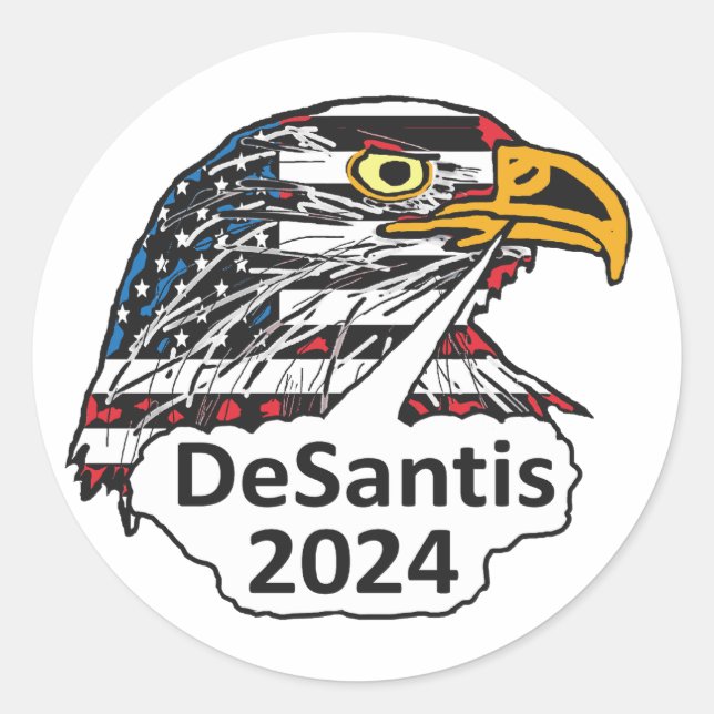 DeSantis 2024 Classic Round Sticker (Front)