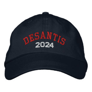 Desantis 2024 - red white blue embroidered hat