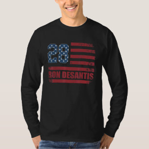 Desantis 2028 American Flag USA Flag 3 T-Shirt