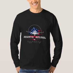 DeSantis Airlines Funny Political Meme Ron DeSanti T-Shirt
