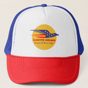 DeSantis Airlines Funny Political Meme Ron DeSanti Trucker Hat