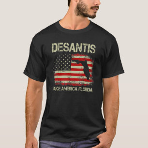 DeSantis Make American Florida 2024 Vintage Americ T-Shirt