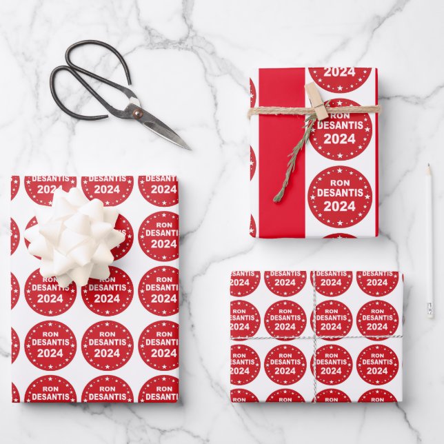 Desantis President 2024 Wrapping Paper Sheet (Front)