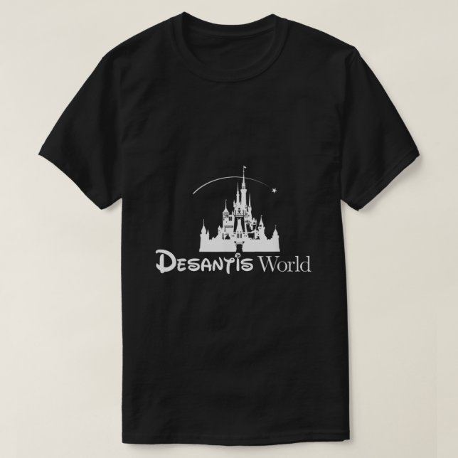 Desantis World AntiWoke Corporation Political  T-Shirt (Design Front)