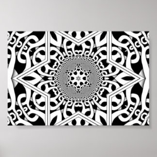 desaturated dubplate fractal poster