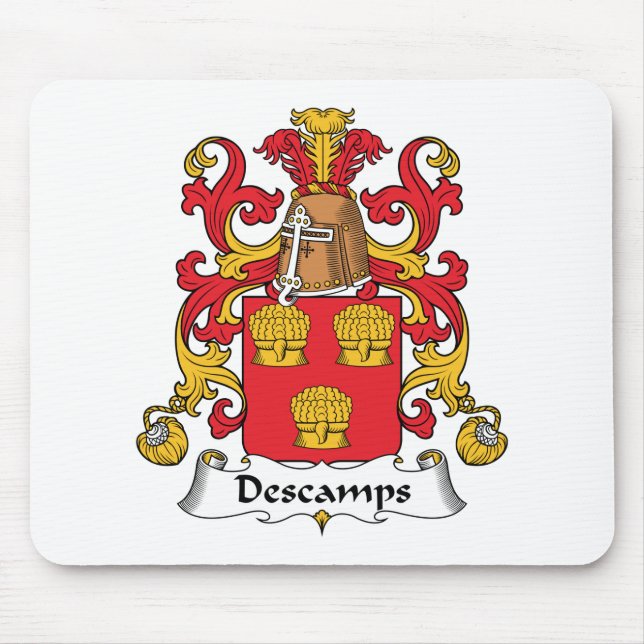 Descamps Family Crest Mouse Pad (Front)