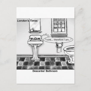 Descartes' Bathroom Funny Tees Mugs Cards & Gifts