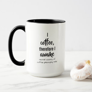 Descartes Coffee Philosophy Twist Mug
