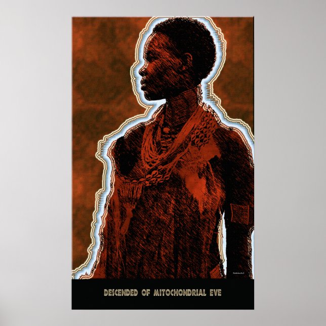 Descended Of Mitochondrial Eve Poster (Front)